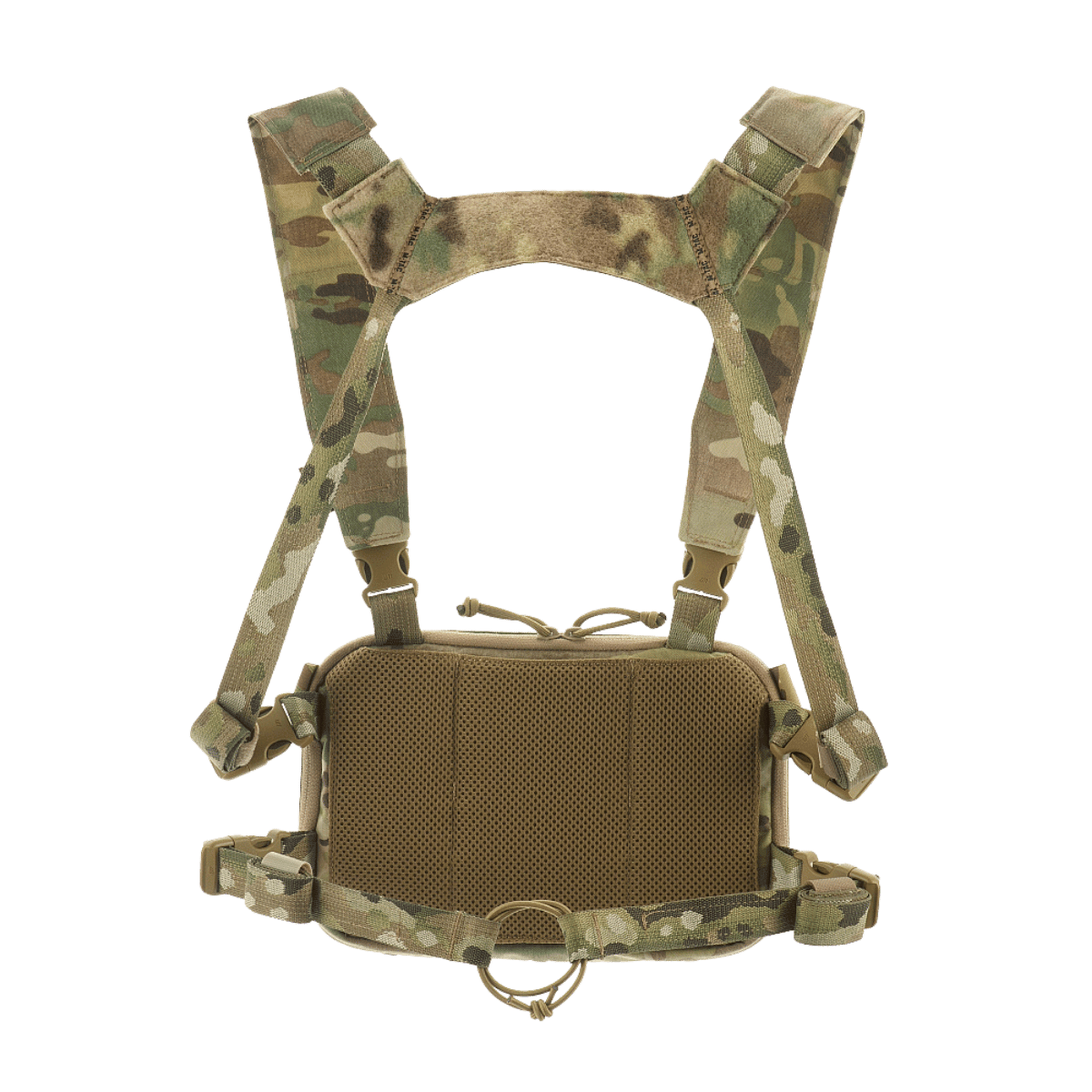 M-Tac Chest Rig Military Elite i multicam design med MOLLE Laser Cut panel, komfortabelt og praktisk brysttaske til organisering.