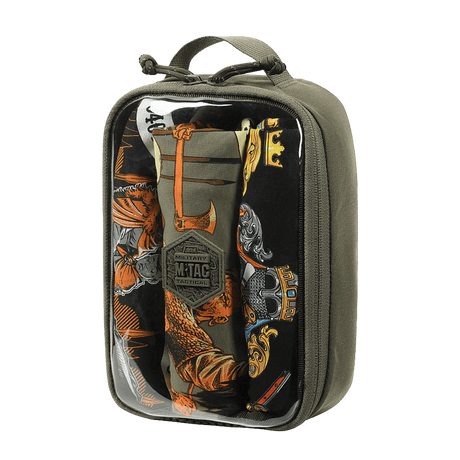 M-Tac Utility Organizer Transparent Elite Small Gen. II i olivengrønn med gjennomsiktig frontpanel og NIJ-sertifisering, galleri posisjon 1
