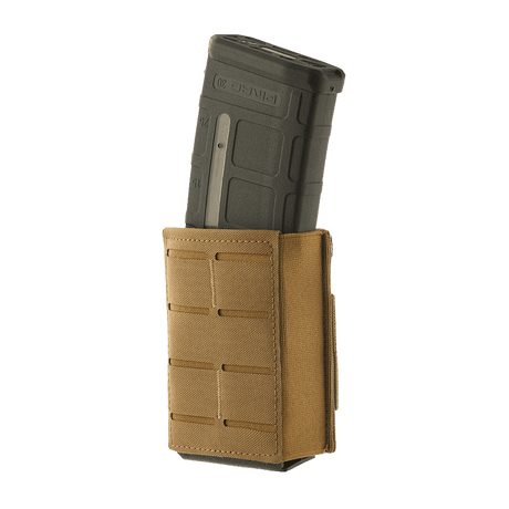 M-Tac magasinlomme med elastikk (10 cm) Laser Cut i coyote med Kydex-innsats og MOLLE-kompatibel, teknisk visning, galleri posisjon 1.