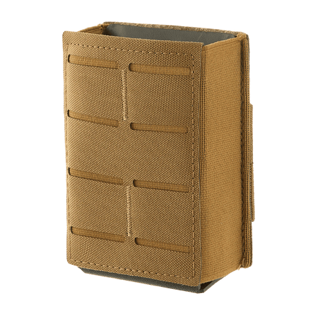 M-Tac magasinlomme med elastikk (10 cm) Laser Cut i coyote, robust materiale med Kydex-innsats og MOLLE-kompatibel, galleri posisjon 1.