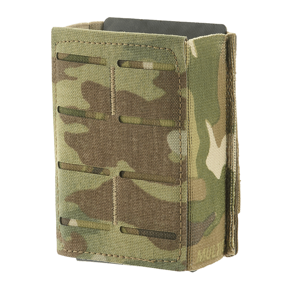 M-Tac Magasinlomme med Elastik (10 cm) Laser Cut i camouflage-design, ideel til AR-15 magasiner med moderne teknologi og stabil fastholdelse.