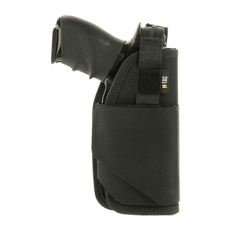 M-Tac Universal taktisk hylster Elite høyre laget av Cordura 500D og kompatibel med Glock 17, montert på belte via MOLLE-interface