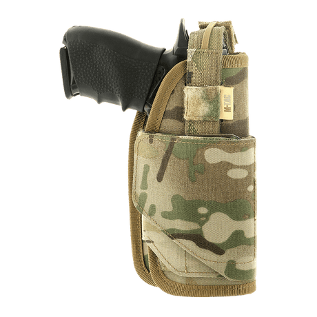M-Tac Universal taktisk hylster Elite høyre i laminert Cordura 500D, justerbar for Glock 17 og andre pistoler, med MOLLE-interface