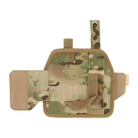 M-Tac Universal taktisk hylster Elite høyre i laminert Cordura 500D med justerbar stropp og Velcro-lås, sett fra siden.
