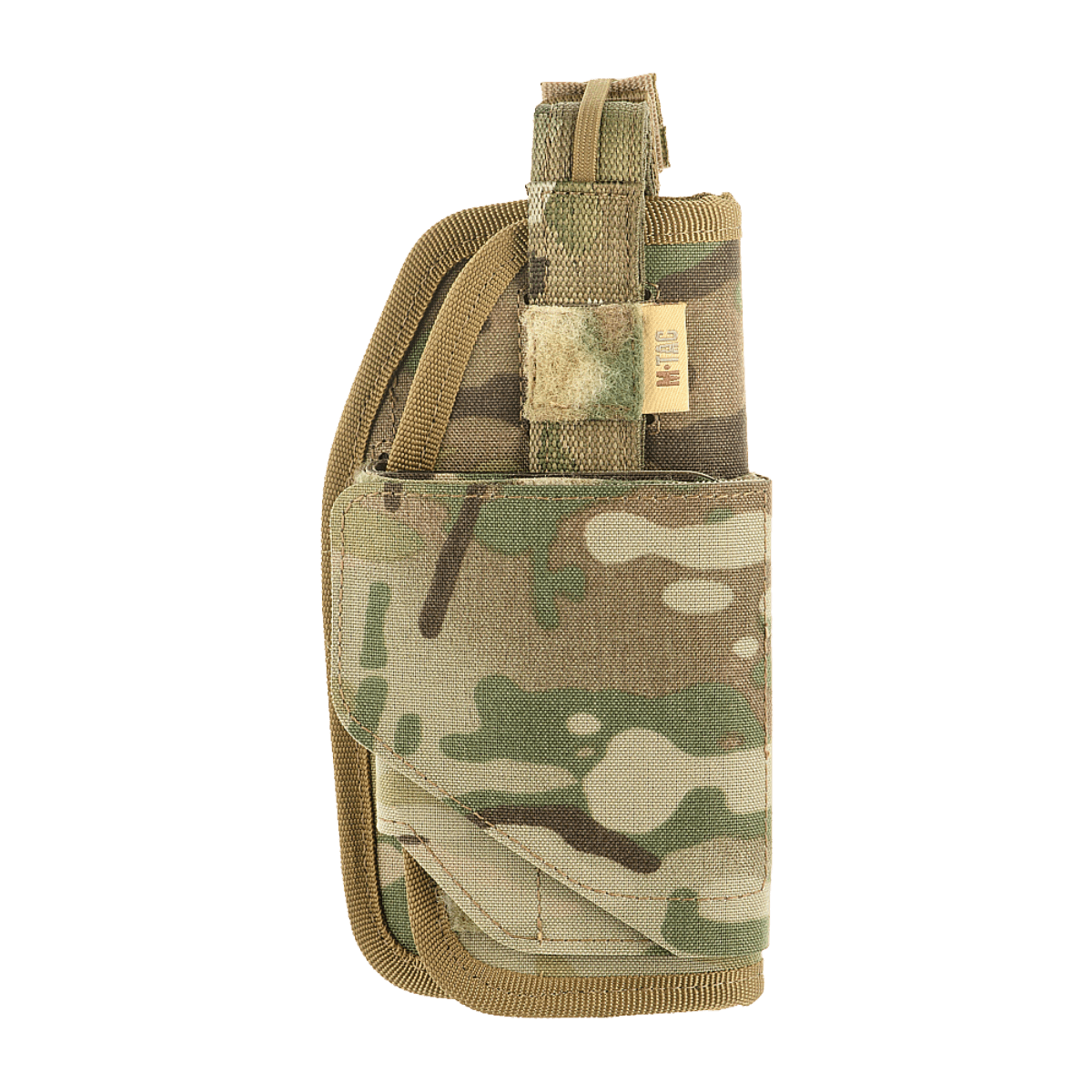 M-Tac Universal Taktisk Hylster Elite Højre i lamineret Cordura 500D med MOLLE-interface, justerbar og sikker pasform til de fleste pistoler.