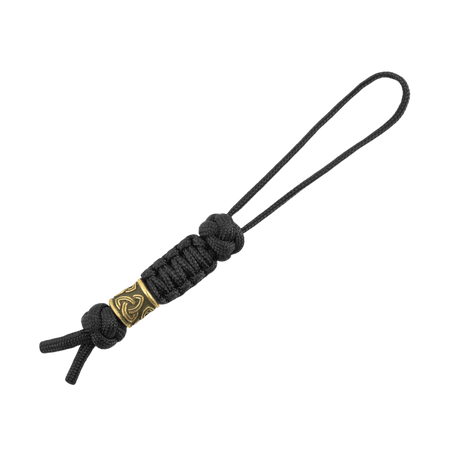 M-Tac lanyard Skandinavisk Small Triquetra med flettet paracord og dekorativ perle i nordisk design.