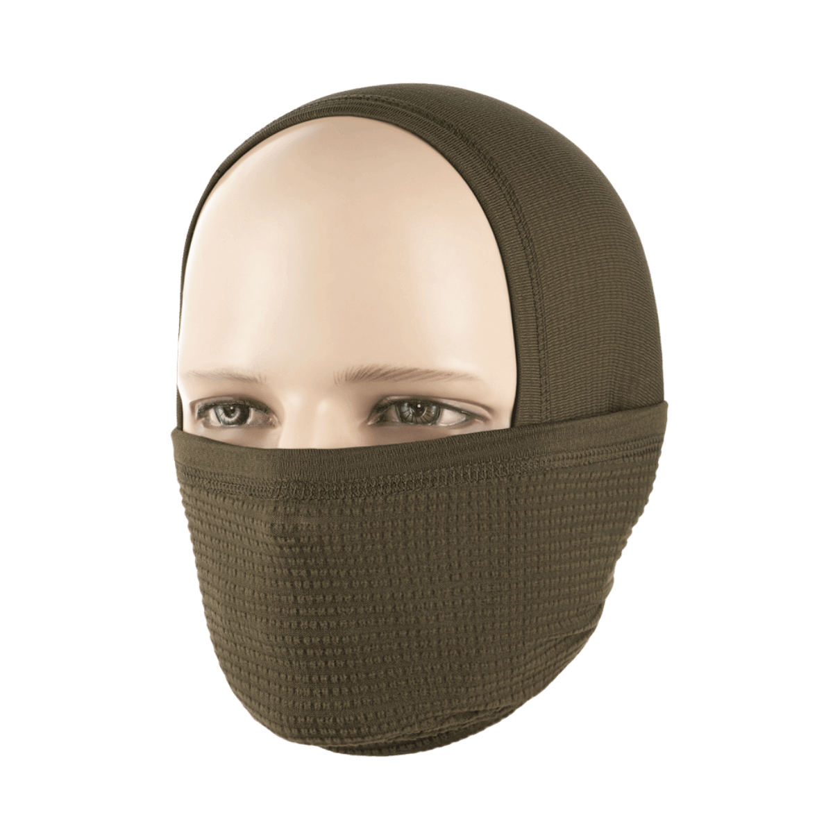 M-Tac Tube Scarf Polartec Power Grid i brun til beskyttelse mod kulde; slidstærkt og alsidigt design til forskellige anvendelser.