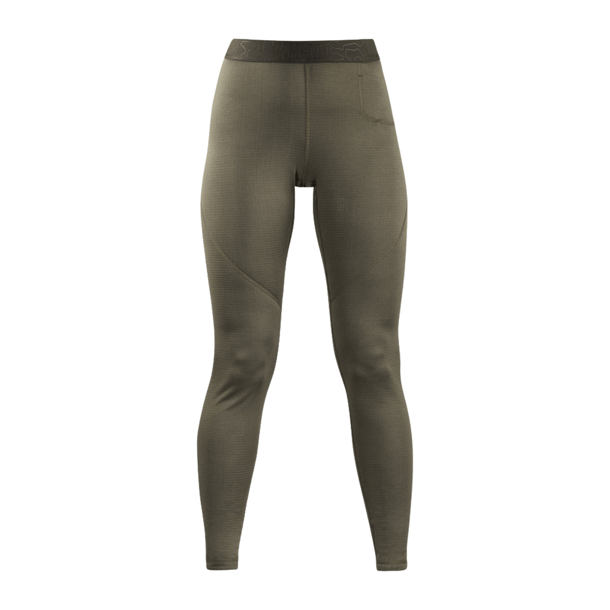 Alt Tag: M-Tac Fleece Termobukser Delta Level 2 Lady til kvinder, varmeisolerende fleecebukser til vintervejr, anatomisk design, grøn farve.