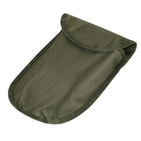 M-Tac sammenleggbar spade med etui - grønt etui til spaden, praktisk for camping, friluftsliv, jakt eller militær bruk.