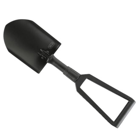 M-Tac sammenleggbar spade med etui til camping og friluftsliv, sammenleggbart design for enkel transport og allsidig bruk som spade og hakke.