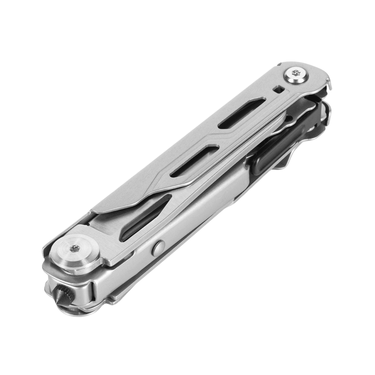 M-Tac Type 3 Foldekniv (5-i-1) Rustfrit Stål, kompakt multikniv til EDC-kit med stål konstruktion og fem praktiske værktøjer.