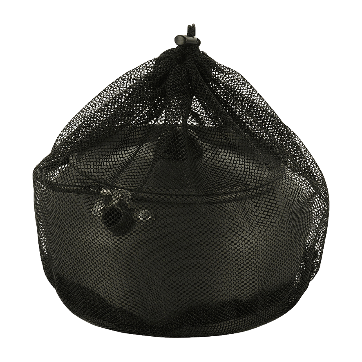 M-Tac Kedel 1,2 L i sort netpose, ideel til camping, lavet af anodiseret aluminium for let vægt og holdbarhed.