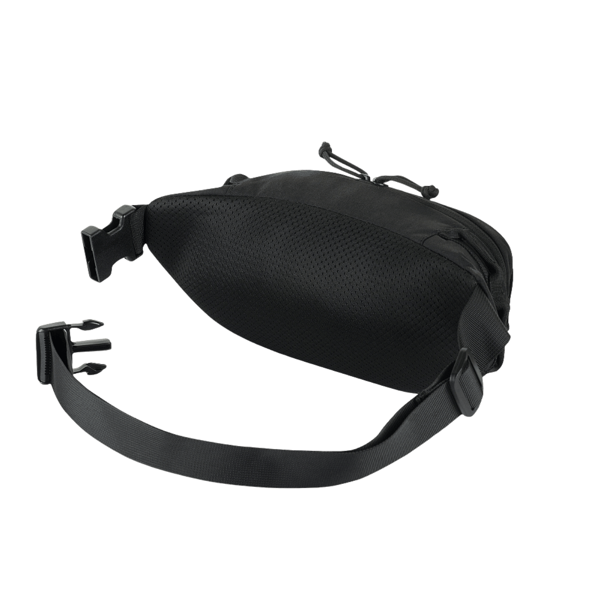 M-Tac Bæltetaske Gen.II i slidstærkt 600D polyester med justerbar rem og paracord-løkker, set bagfra med lukket lynlås.