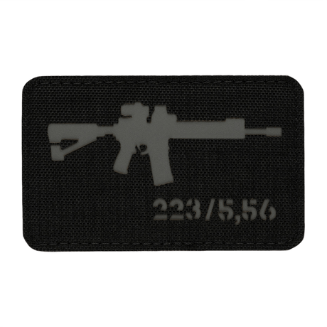 M-Tac AR-15 223/5,56 Laser Cut-patch med Velcro for klær, ryggsekker og hjelmer, holdbart Cordura-materiale, taktisk design.