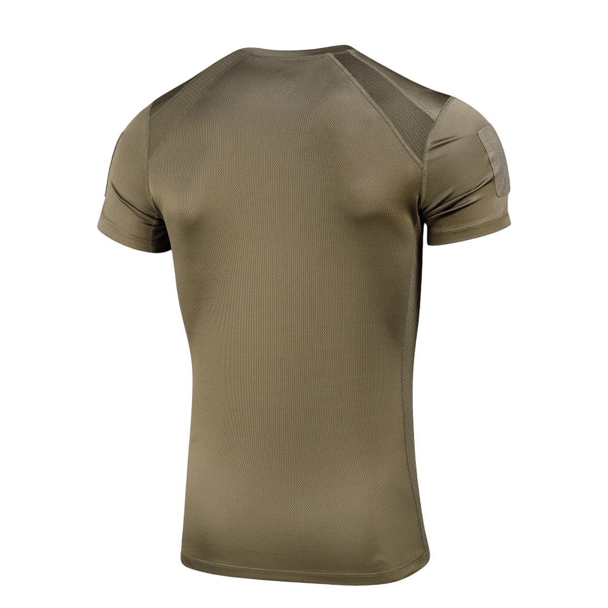 Back view of M-Tac Athletic Tactical Gen.II T-shirt – funktionel t-shirt in a neutral color, showcasing its breathable, high-tech polyester fabric.