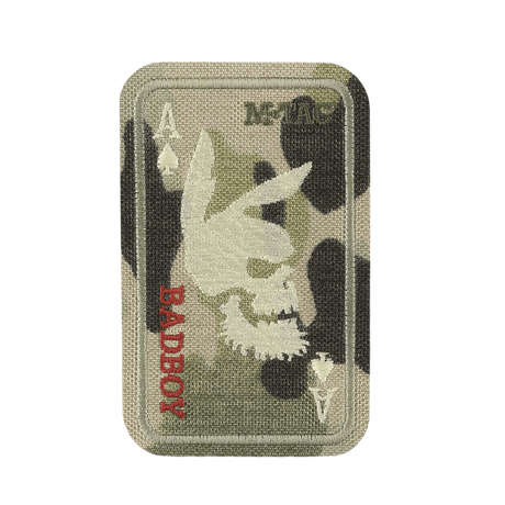 M-Tac Patch Bad Boy (broderi) med kaninkranium på ace of spades, brodert Cordura 500D, Velcro-feste. Symboliserer frihet og mot.