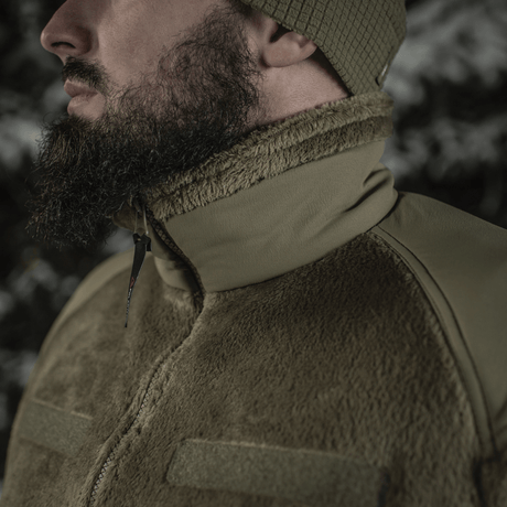 M-Tac Battle Fleece Polartec Jakke til militær, specialstyrker og politi, ideel for komfort og mobilitet i ECWCS Level 3 laget.