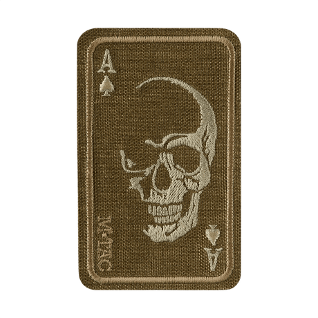M-Tac Patch Face of War (broderi) med kraniemotiv på Cordura 500D. Inspirert av Vietnamkrigens 'card of death'. Passer til klær og utstyr.