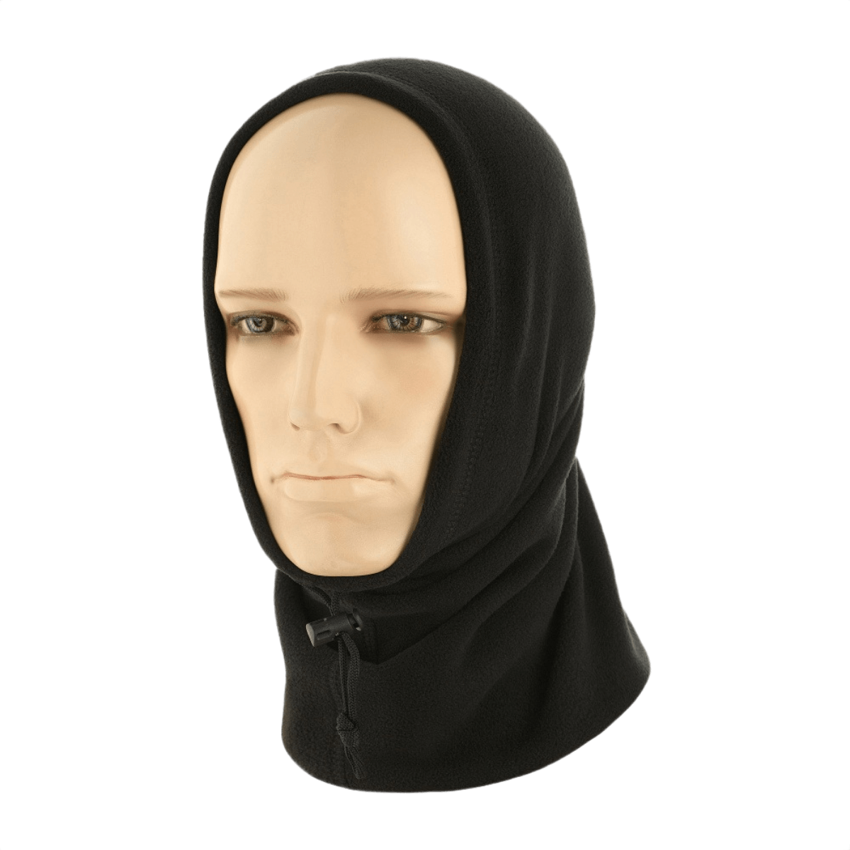 M-Tac Fleece Neck Gaiter med Snor bæres af mannequin, alsidigt tilbehør til koldt vejr, justerbar pasform