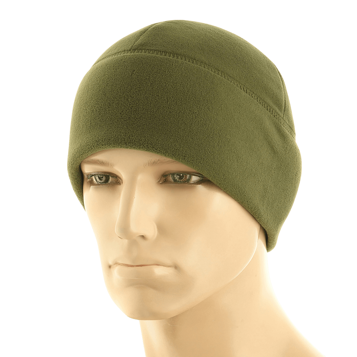 M-Tac Fleece Polartec Watch Cap i grøn, viser holdbar og varm fleecehue til vinterbrug og udendørsaktiviteter.