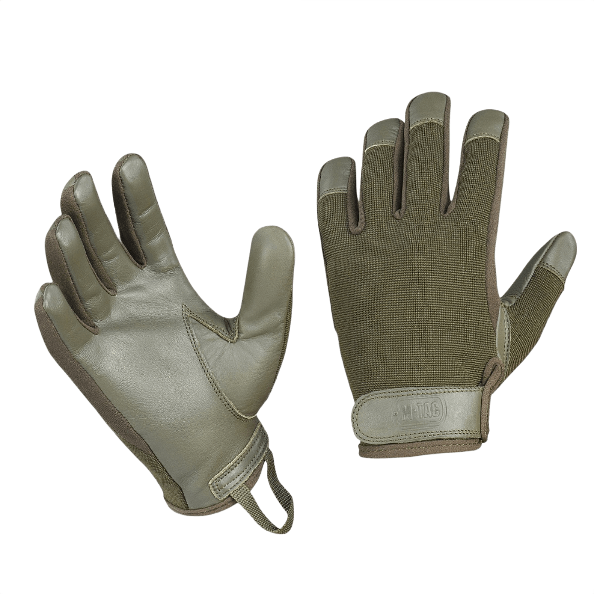 M-Tac Handsker Police til sikkerhedsarbejde i syntetisk materiale og læder med velcro, designet til optimal pasform og bevægelsesfrihed.