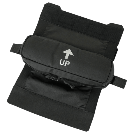 M-Tac Horizontal Medical Pouch ROLL Elite rull i svart med "UP"-pil, i Cordura 500D for montering på plate carrier.
