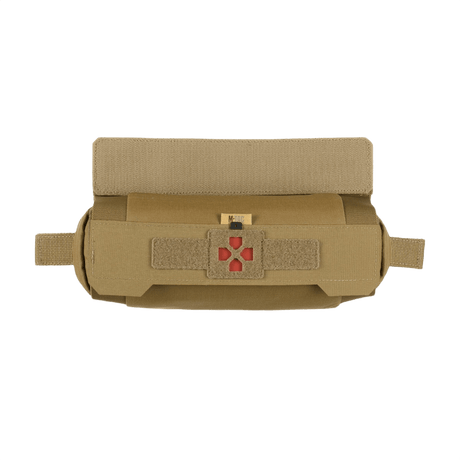 M-Tac Horizontal Medical Pouch ROLL Elite i Cordura 500D, for enkel integrering i taktisk utstyr, sett forfra.