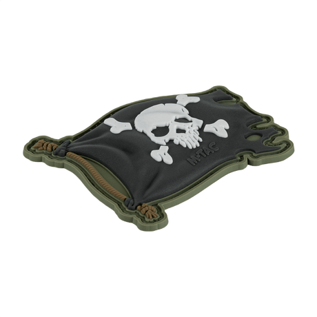 M-Tac Patch Jolly Roger PVC, 3D morale patch som symboliserer eventyrlyst, laget av PVC, med Velcro på baksiden, til klær, ryggsekk eller taktisk utstyr.