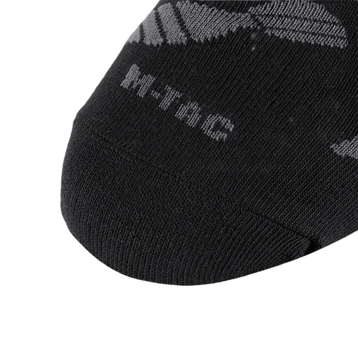 M-Tac Let Sommersokker Morter Bomber sok, ergonomisk design, sort, nærbillede af mønsteret.