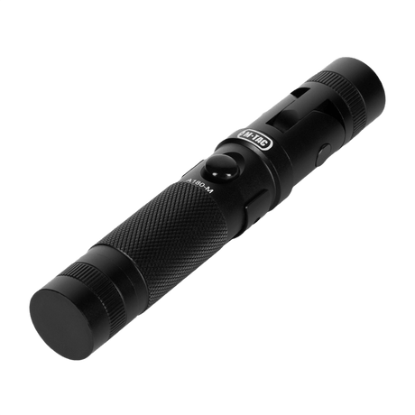 M-Tac Lommelykt A180 i aluminium med justerbar lysretning og magnet, 140 lumen, kompakt og praktisk design, ideell for frie hender.