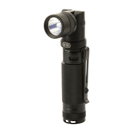 M-Tac lommelykt P180 med LED CREE XPG2 og justerbart hode, aluminiumlegering. Passer for brystlommer og ryggsekker.