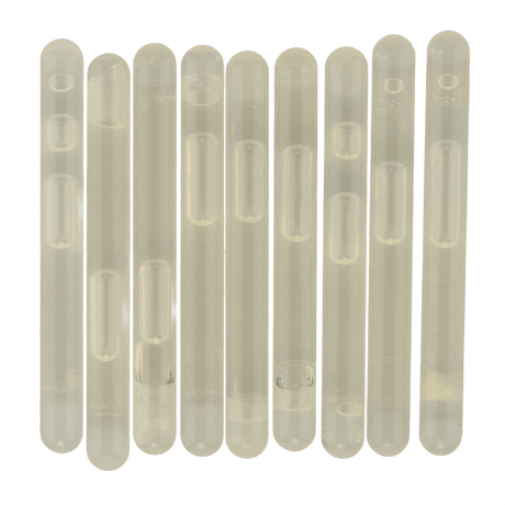 M-Tac Light Sticks 4,5x40 mm (10 stk) ikke-giftige lysstaver for mørke områder, opptil 8 timers lys, perfekte for signalering og merking.