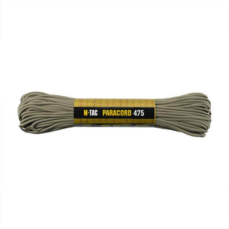 M-TAC Paracord 475, 15m sterk 100% nylonline for utendørsaktiviteter, robust og lett, perfekt for camping og leiroppsett.