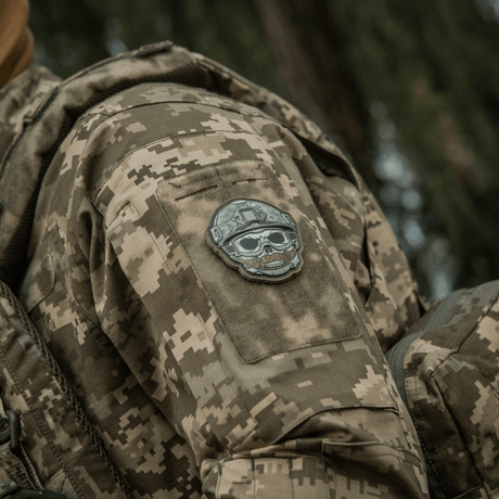 M-Tac Patch Emoji #4 PVC morale patch med 3D-effekt og Velcro, morsom for klær og utstyr, 6.5 x 6.5 cm