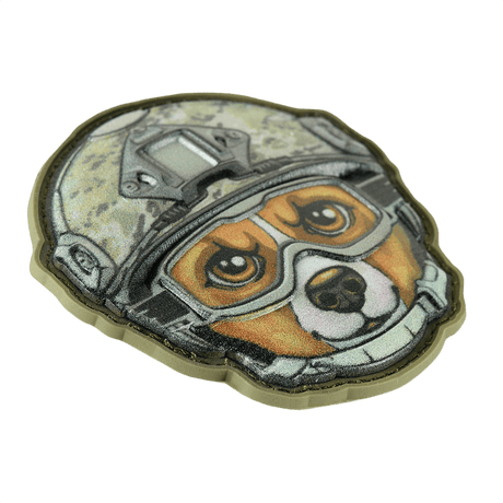 M-Tac Patch Emoji #11 med 3D PVC-effekt og Velcro, morsom morale patch for klær eller utstyr, uttrykker følelser uten ord, størrelse 6.5 cm.