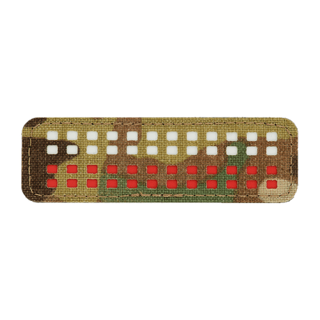 M-Tac Patch Flag 25x80 Mini Squares - Cordura 500D-patch med velcro for taktikk, presis Laser Cut, moderne design.