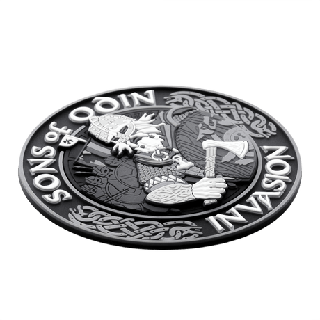 M-Tac Patch Sons of Odin 3D Velcro taktisk moralepatch med vikingmotiv, 80mm, PVC-materiale med 3D-effekt.