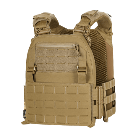 M-Tac Plate Carrier Cuirass FAST Elite Gen.II i holdbar Cordura 500D med hurtigspenner og forlengbare skulderremmer for taktisk bruk.