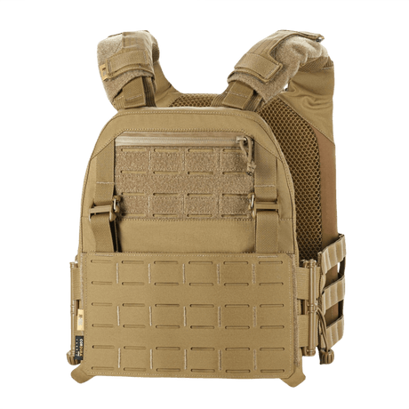 M-Tac Plate Carrier Cuirass Elite Gen.II, avansert taktisk vest med Duraflex hurtigspenner, Cordura 500D-materiale, sandfarget.