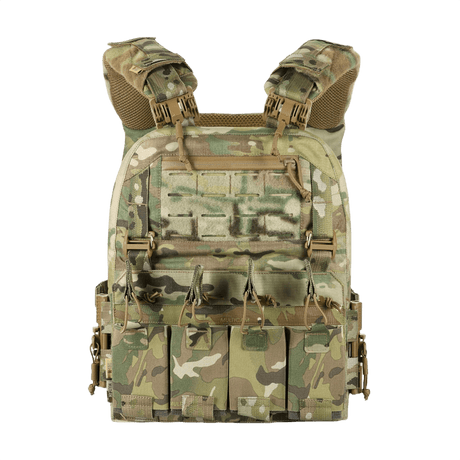 M-Tac Plate Carrier Cuirass FAST XL QRS beskyttervest i slitesterkt Cordura 500D med 3D-mesh for komfort og luftsirkulasjon.
