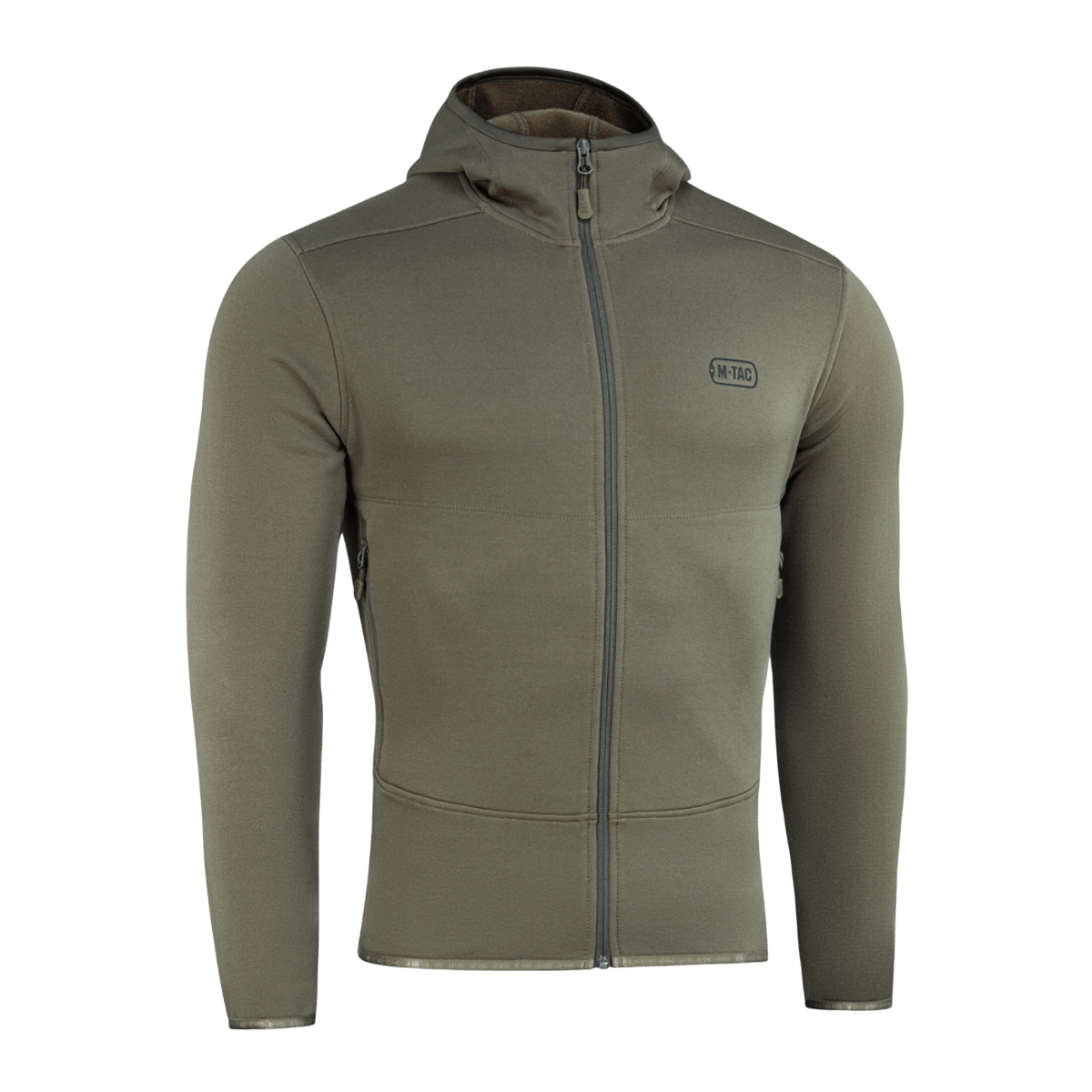 M-Tac Shadow Polartec Fleece Sweatshirt med lav profil hætte i slidstærkt Power Stretch Pro materiale, perfekt til kolde dage.