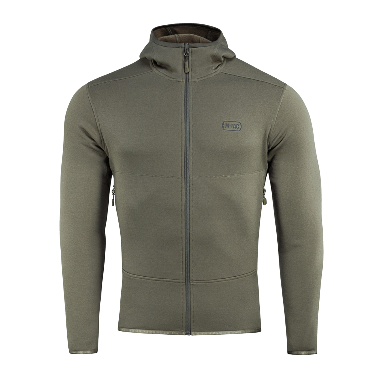 M-Tac Shadow Polartec Fleece Sweatshirt i slidstærkt Power Stretch Pro materiale med lav profil hætte til optimal varme og komfort.