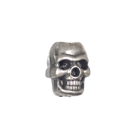 M‑Tac Skull Stopper-perle i plast, ideell for paracord-prosjekter som nøkkelringer, belter eller armbånd, hulliameter 6 mm, mål 17 x 12 mm