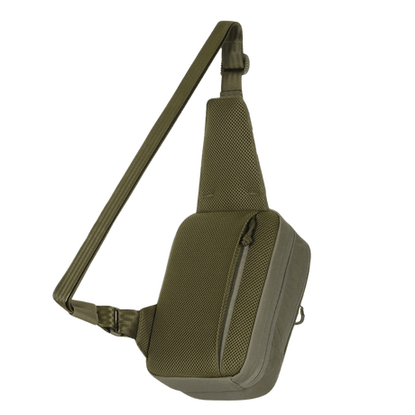 M-Tac Sling Pistolveske Elite Hex med Velcro i grønt, slitesterkt Cordura-materiale, ideell for komfortabel skjult bæring av våpen.