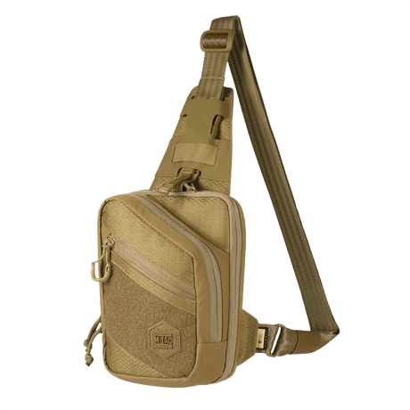 M-Tac Sling Pistolveske Elite Hex med Velcro i slitesterkt Cordura-materiale, justerbar rem og Velcro-panel for merker.