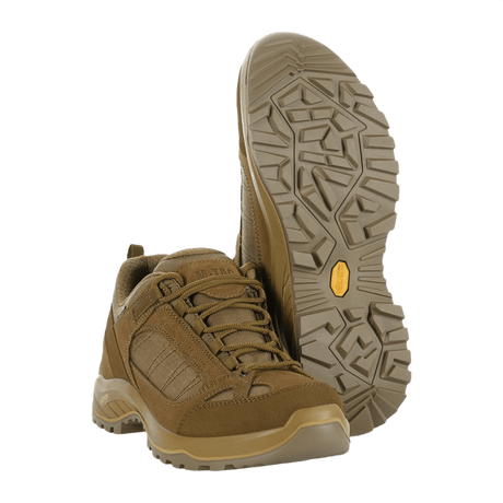 M-Tac Sneakers Tactical Demi-Season Pro Line, holdbare støvler i suede og Cordura med patenteret Vibram-sål, brun