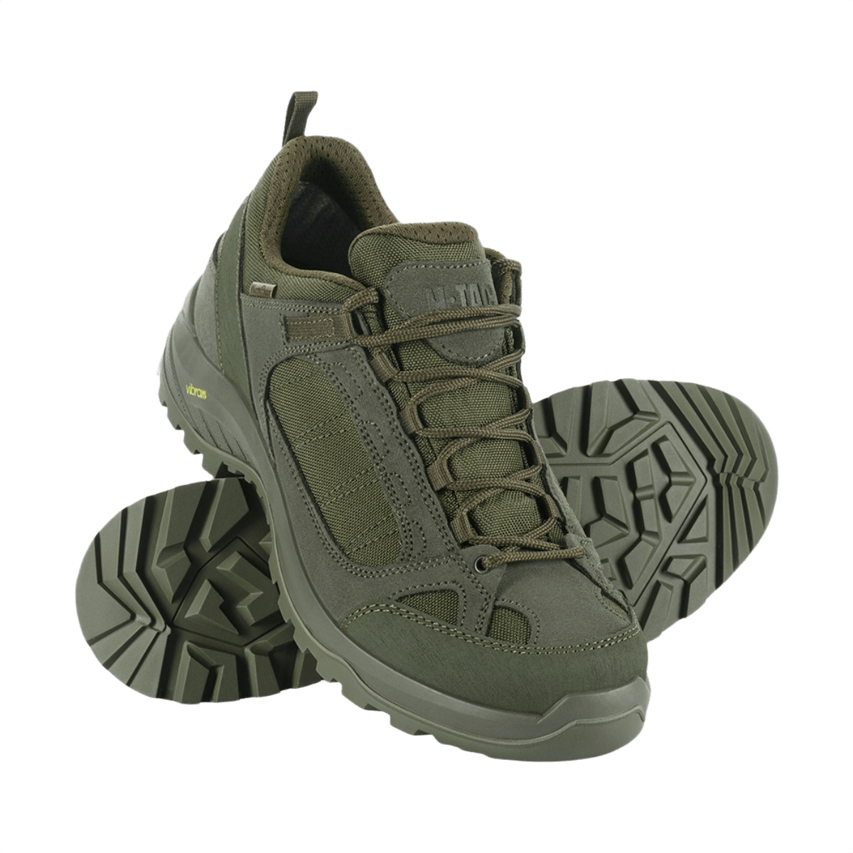 M-Tac Sneakers Tactical Demi-Season Pro Line grøn Suede og Cordura med Vibram-sål til træning og vandring