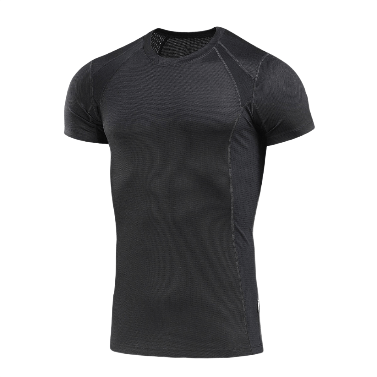 Sort M-Tac T-Shirt Sweat-Wicking Athletic Gen.II med anatomisk pasform og flade sømme, ideel til træning og aktiv fritid.