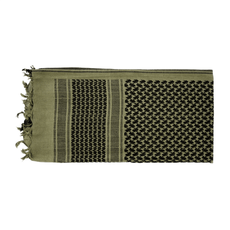 M-Tac Tæt Shemagh Tørklæde i 100% bomuld til taktisk og outdoor brug, beskytter mod sol, sand og vind, størrelse 110 x 110 cm.
