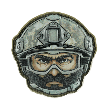 M-Tac Patch Emoji #6 med 3D-effekt og Velcro, taktisk morale patch for klær og utstyr, 6.5 x 6.5 cm, laget av PVC